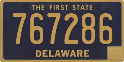 DE license plate 767286