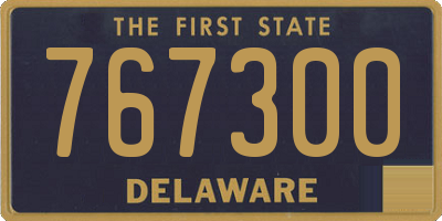 DE license plate 767300