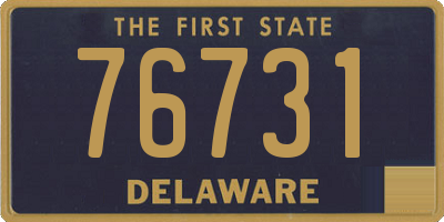 DE license plate 76731