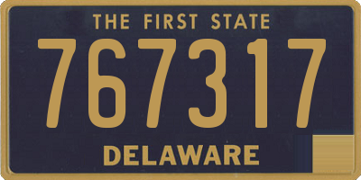 DE license plate 767317