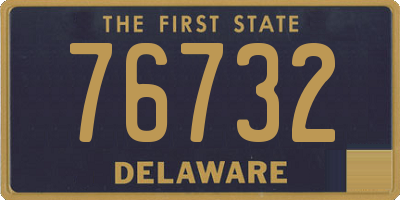 DE license plate 76732