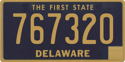 DE license plate 767320