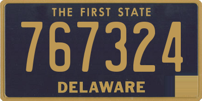 DE license plate 767324