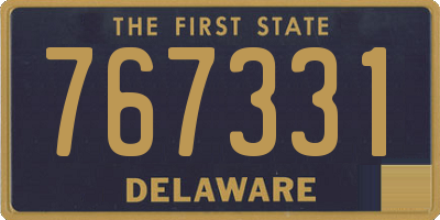 DE license plate 767331