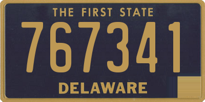 DE license plate 767341