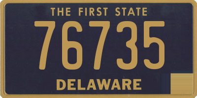DE license plate 76735