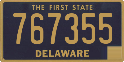 DE license plate 767355