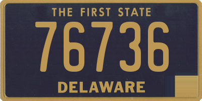 DE license plate 76736