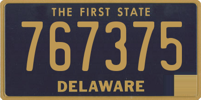 DE license plate 767375