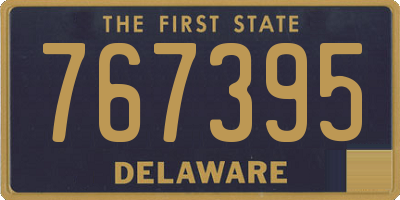 DE license plate 767395