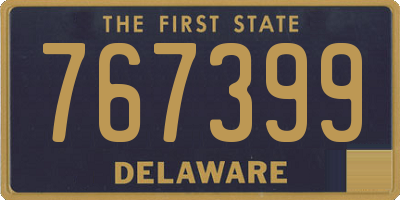 DE license plate 767399
