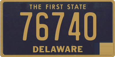 DE license plate 76740