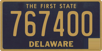 DE license plate 767400