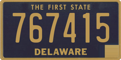 DE license plate 767415