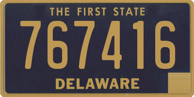DE license plate 767416