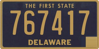 DE license plate 767417