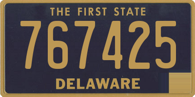 DE license plate 767425