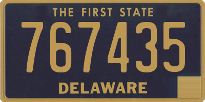 DE license plate 767435