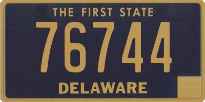 DE license plate 76744