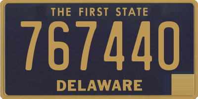 DE license plate 767440