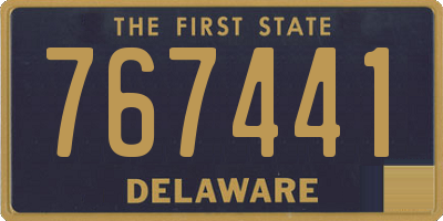 DE license plate 767441