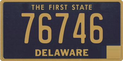 DE license plate 76746