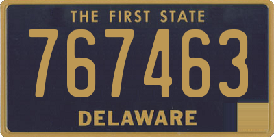 DE license plate 767463