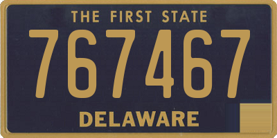 DE license plate 767467