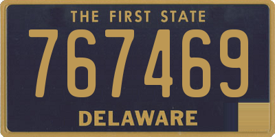 DE license plate 767469