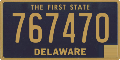 DE license plate 767470