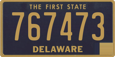 DE license plate 767473