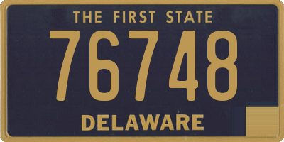 DE license plate 76748