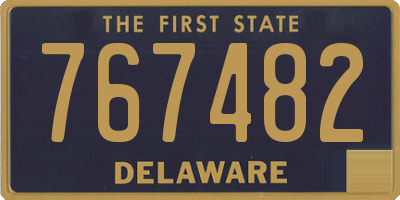 DE license plate 767482