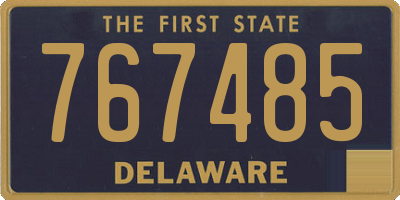 DE license plate 767485