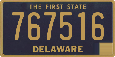 DE license plate 767516