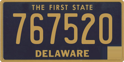 DE license plate 767520
