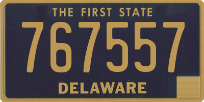DE license plate 767557