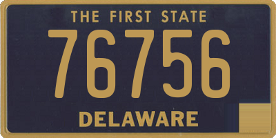 DE license plate 76756