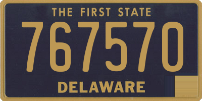 DE license plate 767570