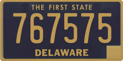 DE license plate 767575