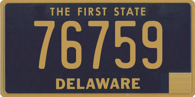 DE license plate 76759