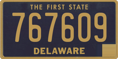 DE license plate 767609