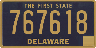 DE license plate 767618