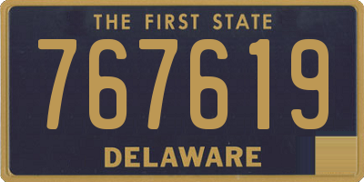 DE license plate 767619