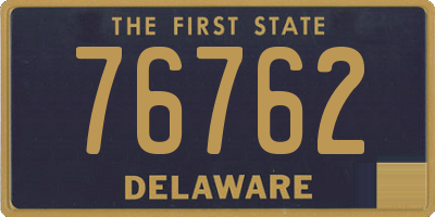 DE license plate 76762