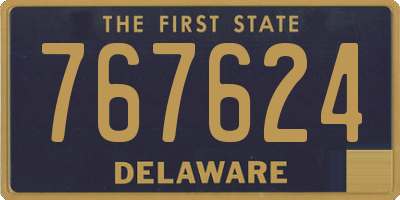 DE license plate 767624