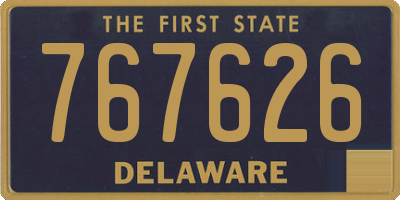 DE license plate 767626