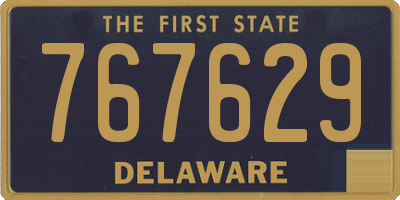 DE license plate 767629