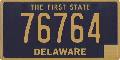 DE license plate 76764