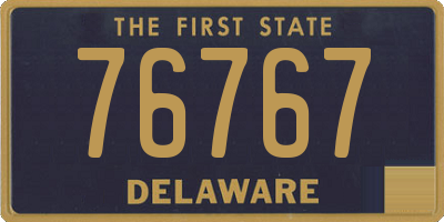 DE license plate 76767